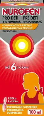 Nurofen Pre deti 4% Pomaranč